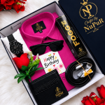 Deep Magenta Colour, Shirt Combo